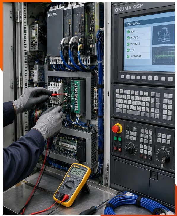 Ремонт систем ЧПУ Okuma OSP в Чите
